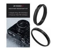 Fujifilm X100V Kit PRF-49 Adaptateur Bague De Filtre AR-X100 Noir