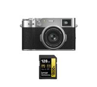 FUJIFILM X100VI 40.2 mpix Argent + Lexar 128 Go 1800x UHS-II