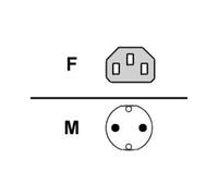 Fujitsu Câble d'Alimentation T26139-Y1740-L10, 1.8m, Gris, Connecteur IEC 320 Femelle, Code SH 84733080