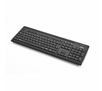 Fujitsu KB410, Taille complète (100%), Filaire, USB, Commutateur mécanique, QWERTY, Noir