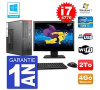 Fujitsu PC Esprimo E520 DT Ecran 27" i7-4770 4Go Disque 2To Graveur DVD WiFi W7