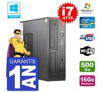 Fujitsu PC Esprimo E520 DT i7-4770 RAM 16Go Disque 500Go Graveur DVD WiFi W7