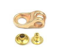 Fujiyuan 12 jeux Bottes Oeillets Crochet Boucle Lacets réparation pour la chasse randonnée avec rivets pour escalade matériel Fixations DIY Mode Bottes approx 19.5mm doré clair