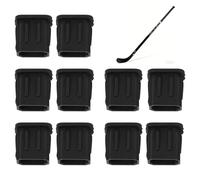 Fukaisu 10pcs Embouts de Crosse Hockey, Capuchons en Caoutchouc pour Crosses sur Glace de Hockey Gazon et Lacrosse Prise en Main Sûre et Protection (Petite Taille)