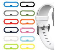 Fukaisu 12pcs Bracelet de Montre en Silicone Élastique avec Anneaux de Fixation Compatible avec Fitbit Charge/Charge HR/Vivofit/Magic Bands 1.0/2.0 et Plus (12 Couleurs)