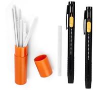 Fukaisu 23pcs Marqueur de Tissu Effaçable à Chaud, Comprenant 2 Stylo Tissu Thermo Effaçable 20 Recharges et 1 Boîte de Recharges pour Tissus Tricotés en Coton Outils Couture DIY