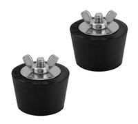 Fukaisu 2pcs Bouchons d’Hivernage de Piscine, Bouchon Conique en Caoutchouc 38mm pour Buse Rejet Piscine Enterrée & Hors Sol Bouchon d’Expansion Skimmer pour Protection Hivernale Tuyaux