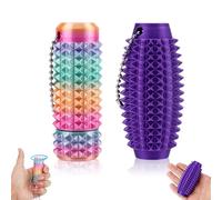 Fukaisu 2pcs Porte-Clés Spiky Grippie Stim, Mini Jouet Sensoriel Poche Apaisant Anti-Stress Cadeaux Créatifs Ensemble Masseurs à Pointes pour Amis Collègues Relaxation