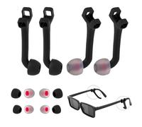 Fukaisu 4pcs Amplificateurs Son Lunettes Intelligentes Compatibles avec Rokid/XREAL/VITURE/Rayneo/Inmo, Amplificateur Audio en Silicone pour une Écoute Privée