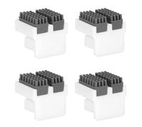 Fukaisu 4pcs Essuie-Buses pour Kobra S1/S1 Combo/ACE Pro, Double Brosse Silicone Nettoyage Complet à 360° Des Buses pour l'Entretien Imprimantes 3D Installation Rapide Par Simple Pression (Blanc)