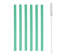 Fukaisu 6pcs Remplacement Paille pour Owala FreeSip Sway 30oz Bouteille d'Eau, Pailles en Plastique avec Brosse Nettoyage Accessoires Réutilisables pour Owala Bouteilles Isothermes (Vert)