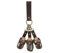 Fukaisu Accessoires de Cosplay Flacons de Potion en Liège, Comprenant 3 Flacon avec Support Flacons Magiques en Liège Accessoires Costume Sorcière pour Fêtes