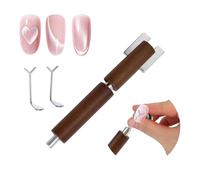 Fukaisu Aimant Cat Eye en Forme de Cœur pour Ongles, Outil Magnétique Détachable & Multifonctionnel avec 2 Kits Manucure Y DIY pour Vernis Gel Cat Eye