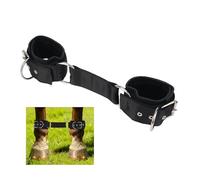 Fukaisu Entraves à 2 Pattes, Sangles Réglables Faciles à Utiliser Légères et Souples Accessoires pour Chevaux Pâturage et Entraînement (Noir)