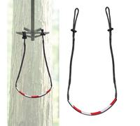 Fukaisu Escabeau de Chasse Antidérapant, Escabeau Simple Échelle de Corde avec Bande Réfléchissante Capacité Charge 1 360 kg Léger pour Mirador Bâton d'escalade Anneau d'Escalier