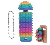 Fukaisu Porte-Clés Pressable Grippie Stim, Jouet Fidget Hérisson à Pointes Imprimé en 3D Pendentif Clé Ventilation Mini Jouet Fidget de Poche à Pointes Rigide pour Adultes et Enfants (Coloré)
