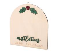 Fukaisu Premier Noël Bois Bébé Empreinte de Pied, Panneau 18x19cm Empreinte de Bébé Noël Décoration Couleurs Classiques Rouge et Vert pour Chambre d'Enfant Carte d'Étape Baptême Nouveau-Né