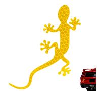 Fukamou Autocollant réfléchissant pour Voiture, Bandes réfléchissantes Gecko,Autocollants réfléchissants en Forme de Gecko pour Avertissement - Autocollants Anti-Rayures pour la sécurité de Conduite