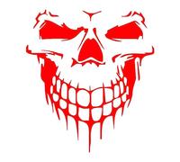 Fukamou Autocollants de Capot de crâne, Autocollants réfléchissants en Vinyle tête de Mort pour Voiture, Autocollants Graphiques en Vinyle Scratch Hiddens Autocollant de Voiture coloré