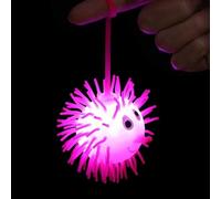 Fukamou Balles gonflables Clignotantes à LED | Boules Puffer Spiky,Jouet sensoriel de lumières Clignotantes stroboscopiques, Boules Lumineuses Clignotantes à LED pour Jeux, école, étudiant, Cadeaux