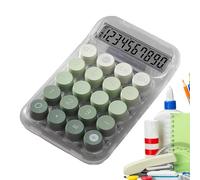 Fukamou Calculatrice Esthétique de Bureau Ergonomique Portable Avec Boutons Mécaniques | Clavier Mignon pour Une Utilisation Quotidienne