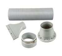 Fukamou Kit Fenêtre pour Climatiseur Mobile, Kit D'Évacuation Gainé Pour Climatiseur Portable, Adaptateur De Remplacement De Conduit d'Extension Pour Dortoir Chambre Appartement Maison