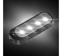 Fukamou Lumières de seuil de Porte à LED, lumières de Porte de Voiture | Éclairage de Panneau de Porte latérale à LED sans câblage, éclairage de courtoisie,Lumière inférieure de Porte de Bienvenue