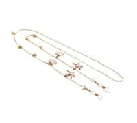 Fukamou Lunettes de vue Chaîne - Coquillage étoile de mer avec cordon à longueur réglable | Attache pour Lunettes,pour Plage Vacances Voyage Quotidien Bureaus Extérieur