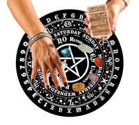 Fukamou Outils divinatoires - Graphiques de Pendule métaphysique en Caoutchouc,Seance Decor et Witch Board pour Adolescents Adultes, Wiccan Supply, Découvrez Les Secrets paranormaux
