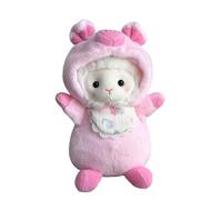 Fukamou Peluche Mouton,Mignon Petit Agneau en Peluche | Mouton Mignon avec Chapeau 25 Cm Matière Douce Cadeau Noël Pâques Chambre Fille Garçon