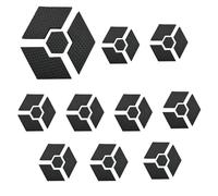 Fukamou Pieds pour Pots,10 Jeux de Pieds de Pot Invisibles - Coussinets Anti-Dérapant de Jardinage Hexagone Rehausseur de pour Maison Balcon Salon Chambre Fenêtre Porche Intérieur Patio Terrasse