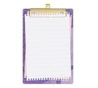 Fukamou Presse-papiers pour,Planches à Clips de classeur à Paillettes - Presse-papiers pour, Profil Bas, Chic et léger, Format Lettre A4, avec Clip en métal, pour, étudiants, Enseignants, Femmes