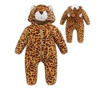 Fukamou Pyjama grenouillère, Costume d'halloween pour bébé,Costume de Tigre, déguisement Unisexe, Onesie pour Kids, pour fêtes, Cosplay, Costume d'halloween et de Carnaval