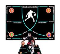 Fukamou Tapis de Dribble de Basket-Ball, Tapis de Dribble de Basket-Ball - Tapis de Dribble antidérapant en Caoutchouc pour Basket-Ball | Tapis d'exercice Silencieux Absorbant Les Chocs, antidérapant