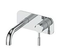 Fukana stile mur mitigeur lavabo 24768750 rond, match1, chromé