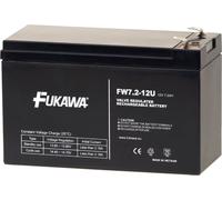 FUKAWA batterie au plomb FW 7,2-12 F2U pour UPS APC/AEG/EATON/Powerware/ 12V/ 7,2 Ah/ durée de vie 5 ans/ Faston F2-6,3mm