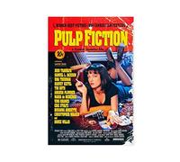 FUKITT Affiche de film Pulp Fiction sur toile (3) - Affiche sur toile - Décoration de chambre à coucher - Paysage sportif - Décoration de bureau - Cadeau sans cadre - 50 x 75 cm
