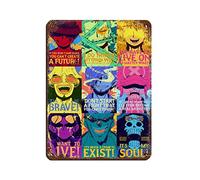 FUKITT One Piece Strong World Poster vintage en métal pour pub, club, café, bar, décoration murale rétro 30 x 40 cm