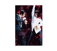 FUKITT Poster de film rétro Pulp Fiction sur toile - Décoration murale pour salon, chambre à coucher - 30 x 45 cm