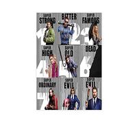 FUKITT Poster du film The Umbrella Academy Dark Pop Art sur toile sans cadre 45 x 30 cm