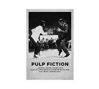 FUKITT Poster Pulp Fiction Dance - Poster de film sur toile - Décoration de chambre à coucher - Paysage sportif - Décoration de bureau - Cadeau sans cadre - 60 x 90 cm