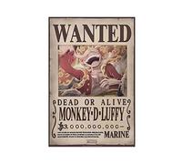 FUKITT Poster sur toile One Piece Monkey D Luffy Latest Billion Wanted - Poster sur toile - Décoration de chambre à coucher - Paysage sportif - Décoration de bureau - Cadeau - Sans cadre-style 20x30