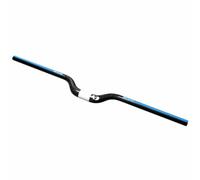 FukkeR 31.8mm Bicyclette Barre Riser Cintre Extra Long 500/520/540/560/580/600/620/640/660/680/700/720/740mm Carbone Guidon VTT Adulte Unisexe for DH XC AM 50mm Rise(Blauw,640mm)