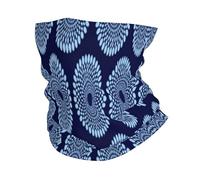 FUkker Guêtre de cou UV, bandeau cache-cou cache-visage Tube demi-masque écharpe cagoule,Mode Textile Tissu Imprimé Africain Beauté Abstraite