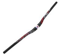 FukkeR Guidon de vélo 31.8MM Riser Bar Aluminium Alliage Relevé Barre Extra Long 800mm Cintre VTT et vélos de Route Rise 15mm pour DH XC AM FR