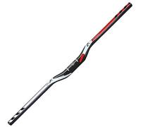 FukkeR Guidon De VTT Fibre De Carbone 31.8 * 620/640/660/680/700/720/740/760mm Bicyclette Barre Vélo Riser Bar Extra Long pour Le Cyclisme BMX DH XC AM FR (Color : Black, Size : 760mm)