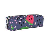 FUkker Trousse à Crayons, étui à Crayons en Cuir, Sac à Crayons, boîte de Rangement de Papeterie, Sac à Crayons, Conception de pastèque aux Fruits d'été