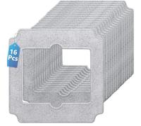 Fukmory 16 Pièces Serpillère Rechange Compatible avec ECOVACS WINBOT Mini, Microfibre Lingette Chiffons Compatible avec W-CC02-0012, Réutilisables et lavables