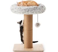 FUKUMARU Arbre à chat de 76,2 cm de haut avec perchoir pour chats d'intérieur, petite tour pour chat avec lit et poteau de 14 cm de large, meuble pour chatons et grands chats
