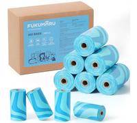 FUKUMARU Sacs à Crottes pour Chiens, 300 Sacs à Déjections Canines pour Chien, 20 Rouleaux Sac a Caca pour Chiens et Chats